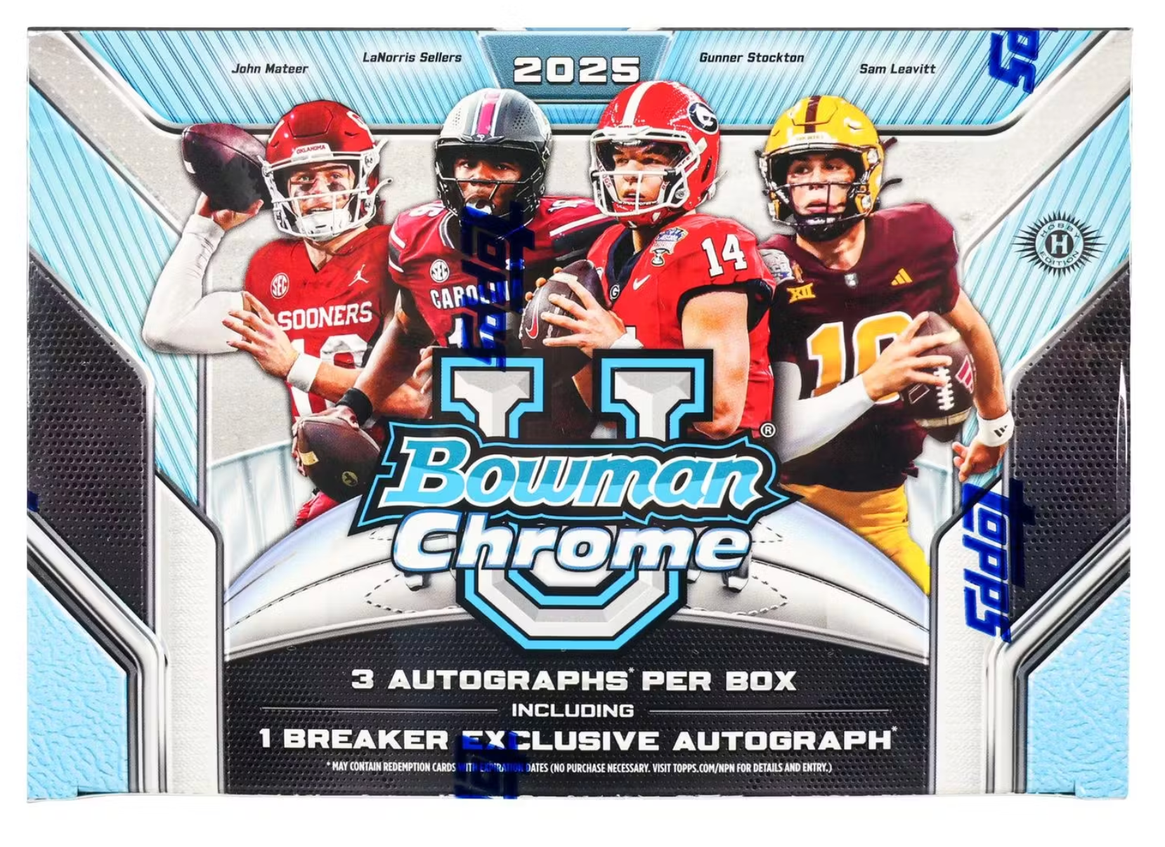 2025 Bowman University Chrome Football Breaker Delight Box