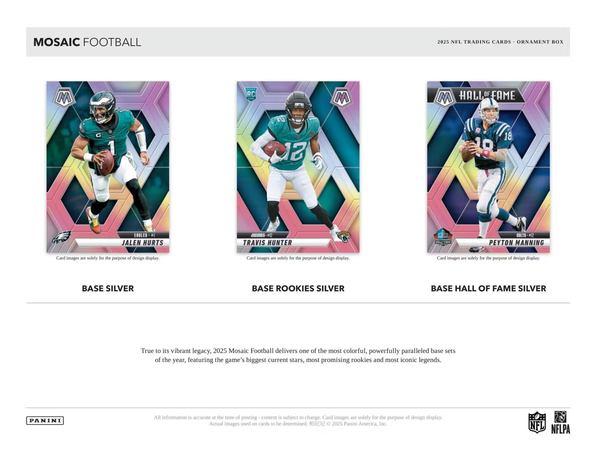 2025 Panini Mosaic Football Ornament Box