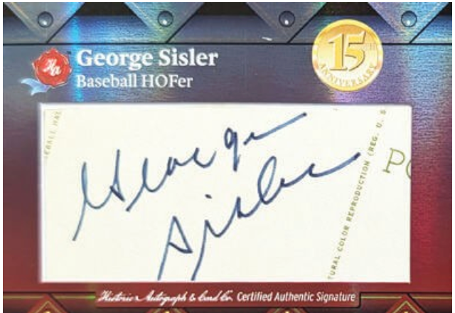 2025 Historic Autographs 15th Anniversary Hobby Box