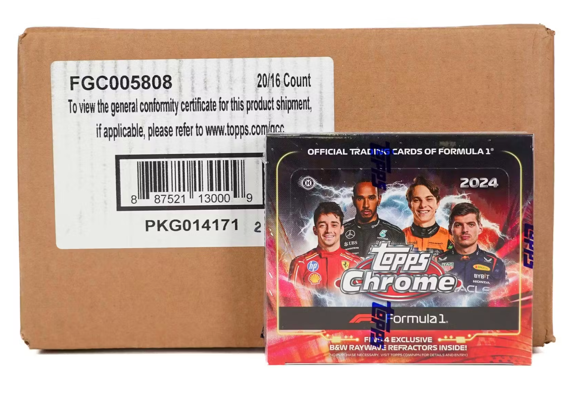 2024 Topps Chrome F1 Formula 1 Qualifying Lap Hobby Box Sealed Case