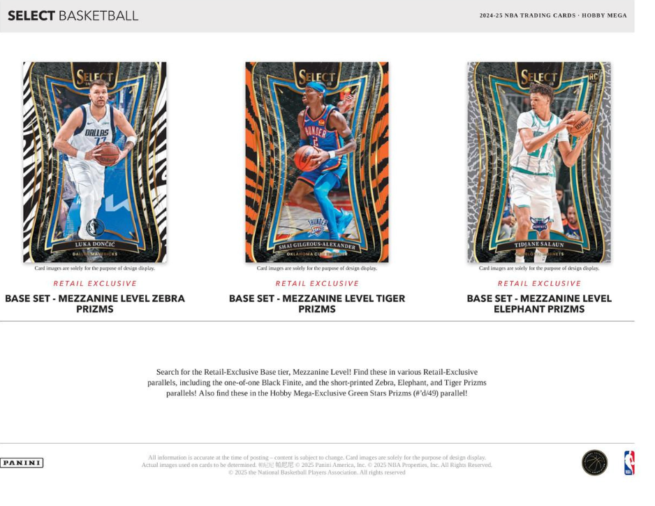2024/25 Panini Select Basketball Hobby Mega Box