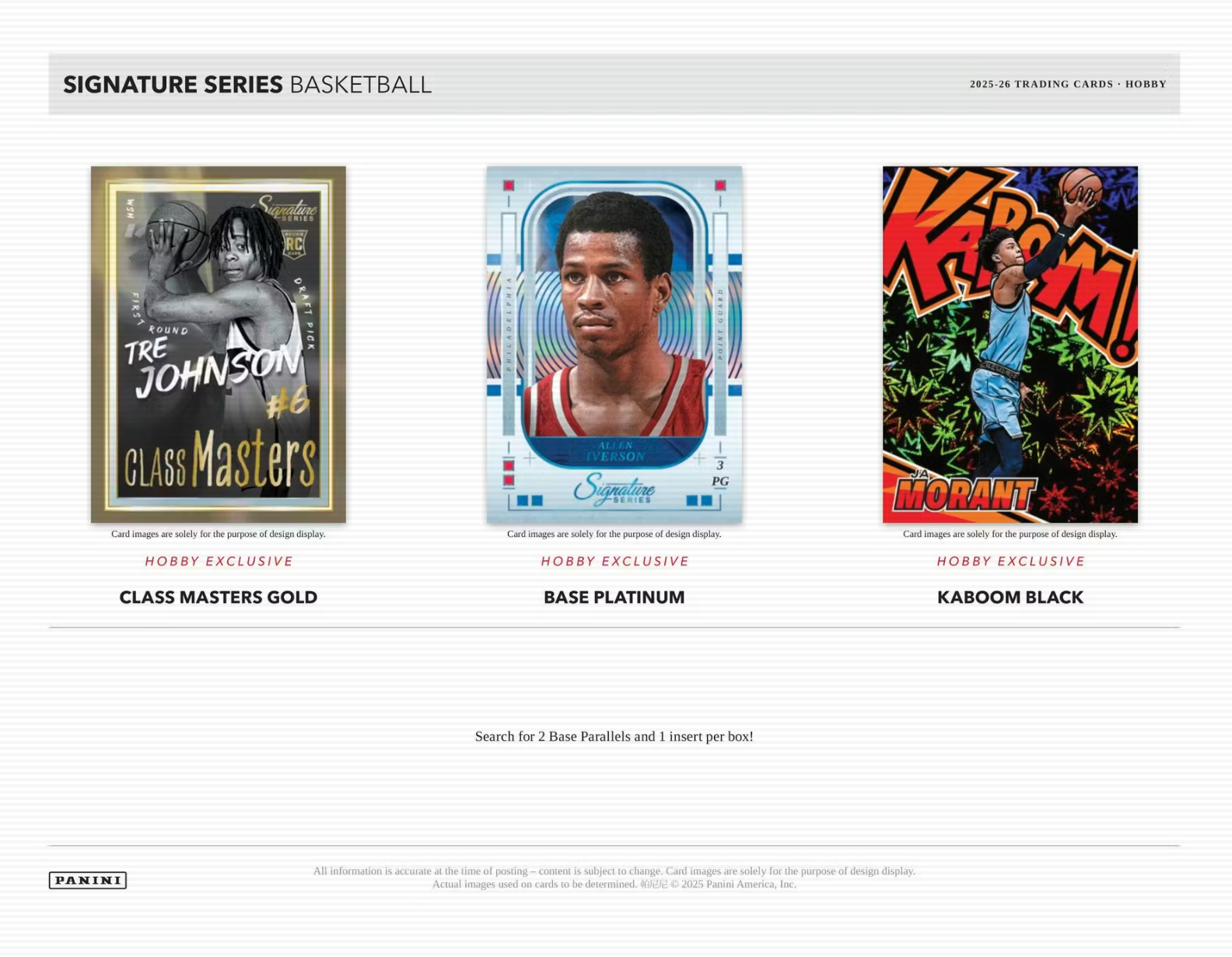 2025-26 Panini Signature Series Basketball Hobby Box