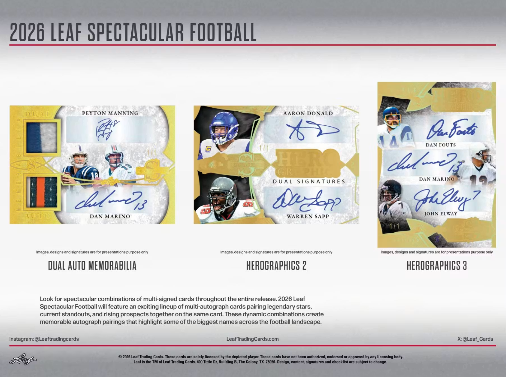 2026 Leaf Spectacular Football Box