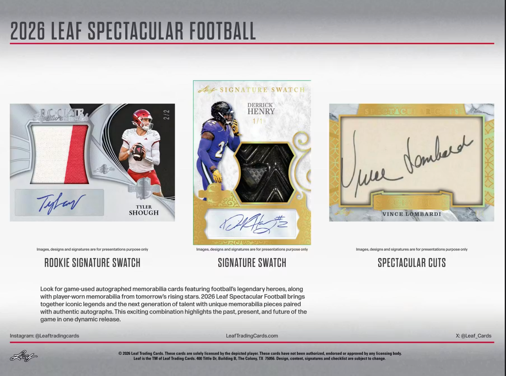 2026 Leaf Spectacular Football Box