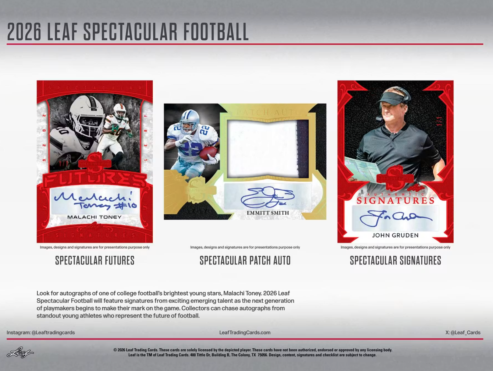 2026 Leaf Spectacular Football Box