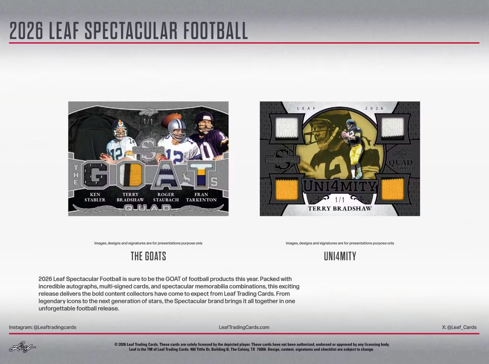 2026 Leaf Spectacular Football Box