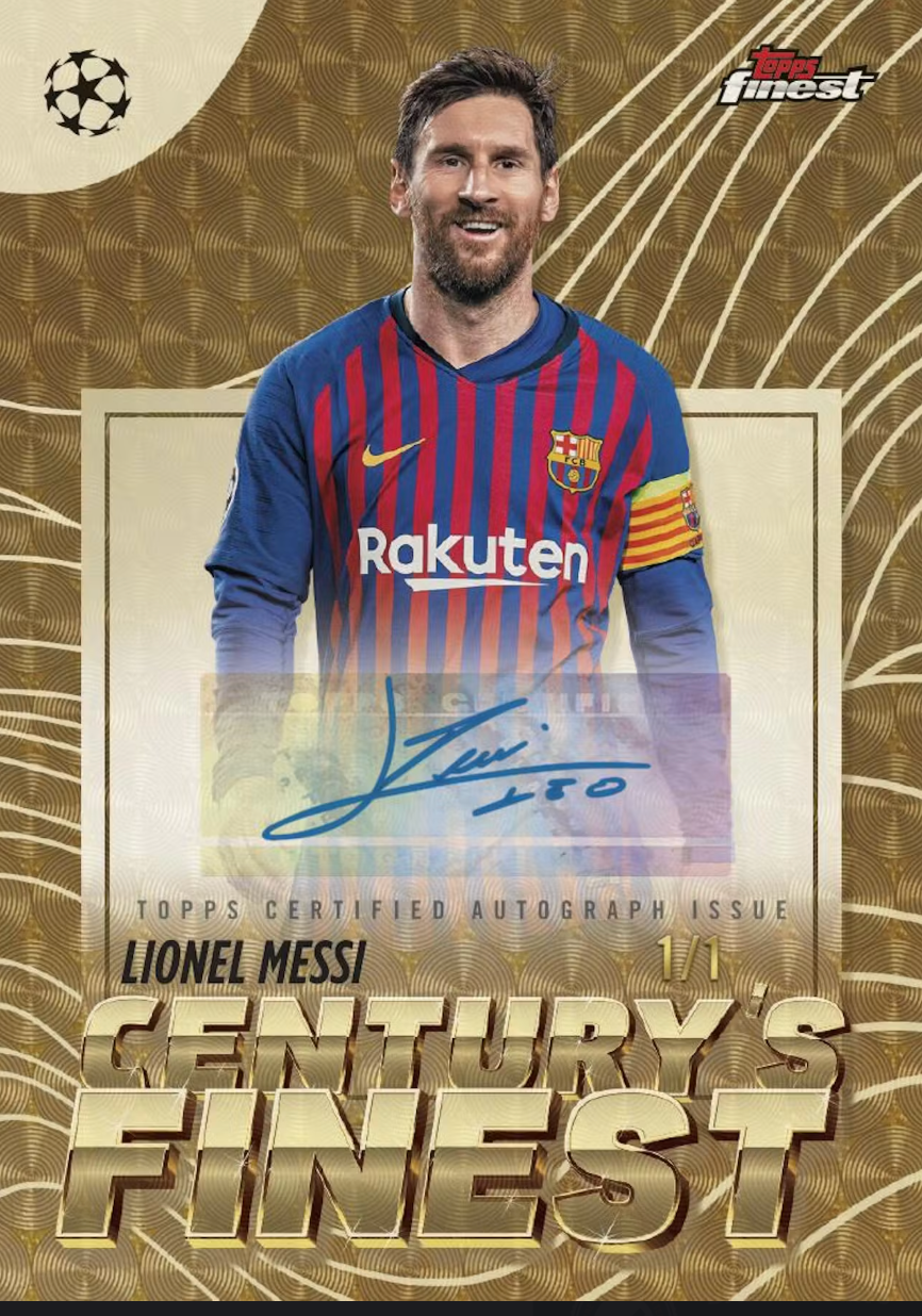 2025-26 Topps UEFA Club Competitions Finest Soccer Hobby Box