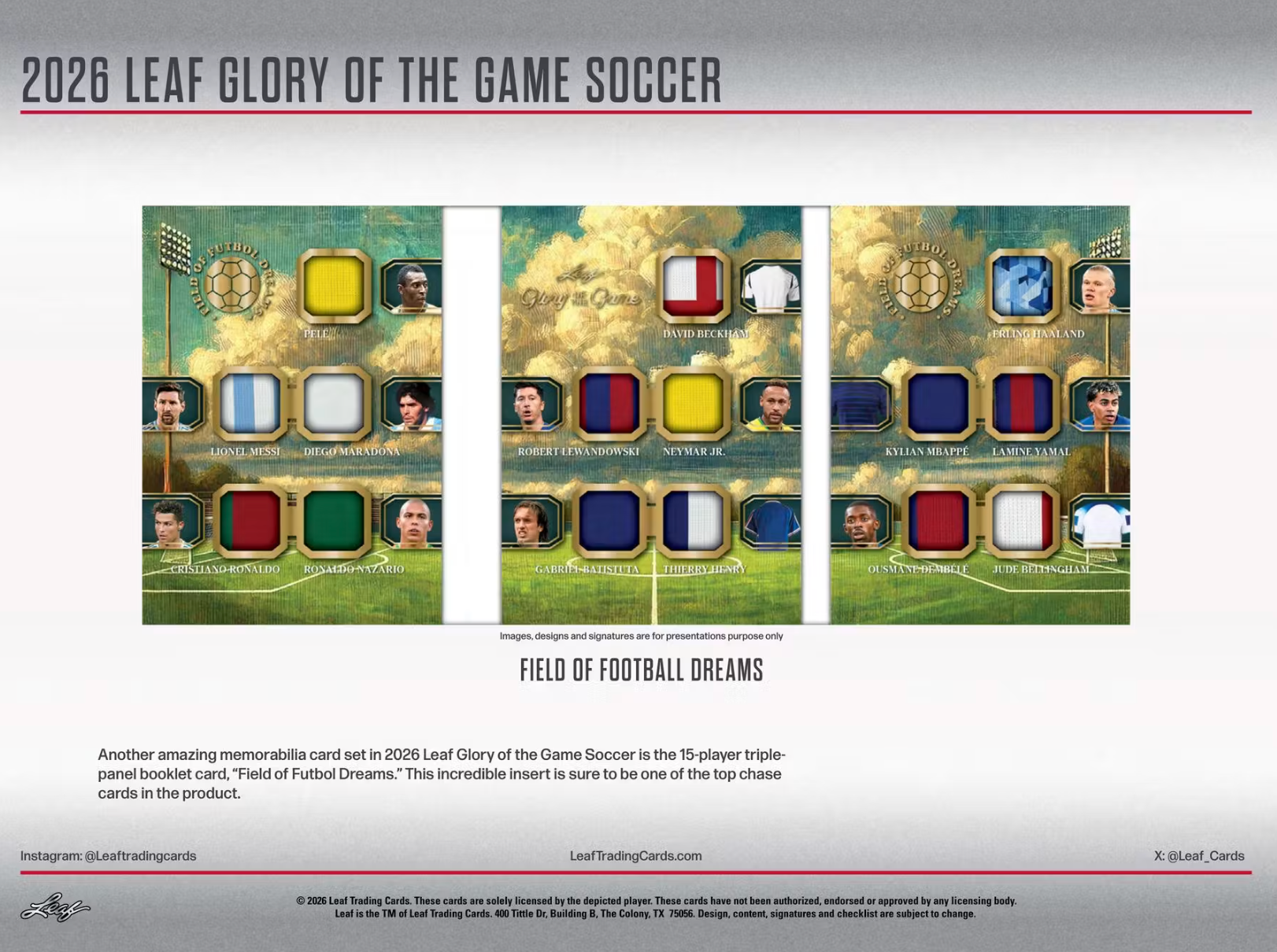 2026 Leaf Glory of the Game Soccer Hobby Box