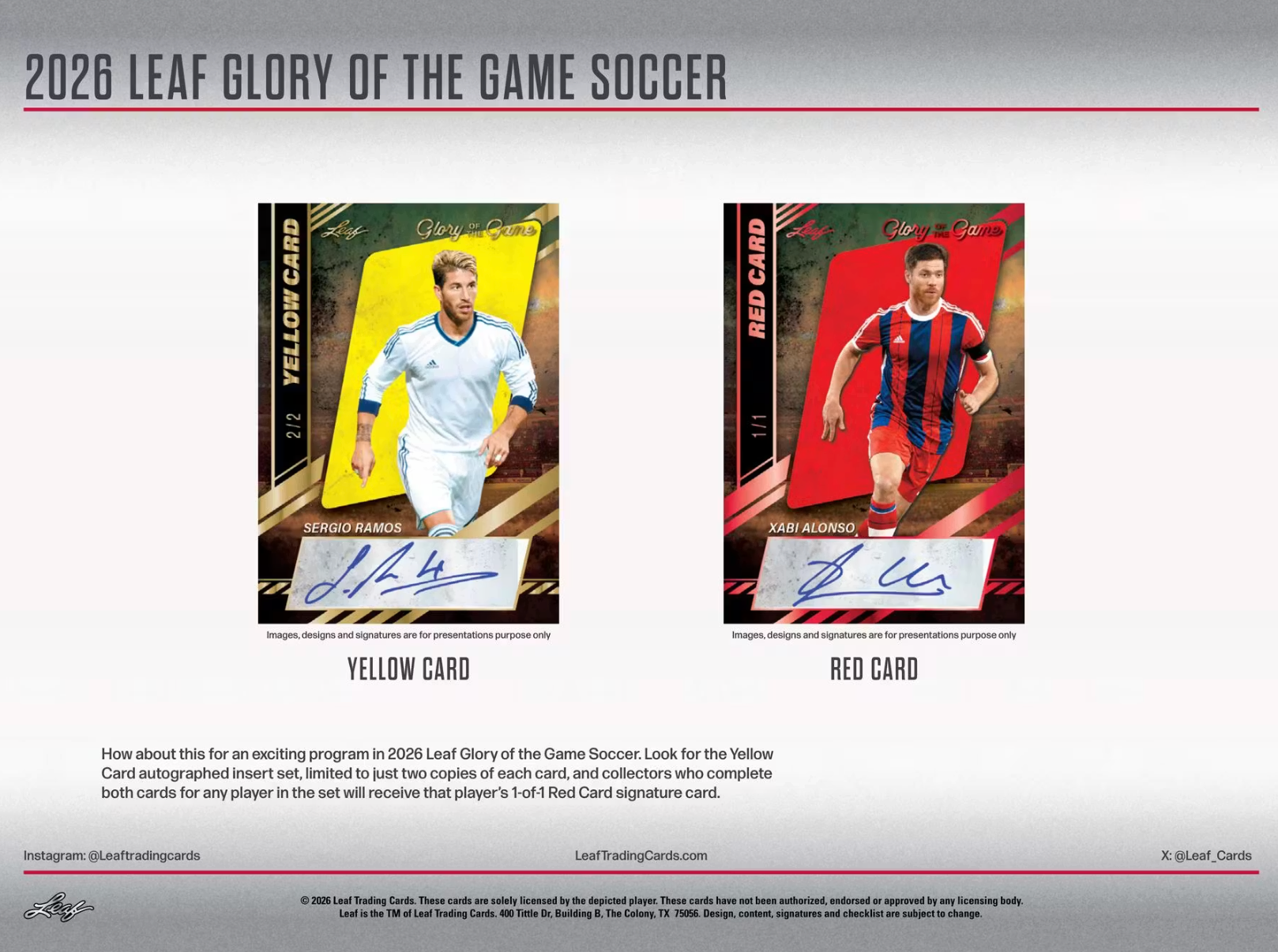2026 Leaf Glory of the Game Soccer Hobby Box