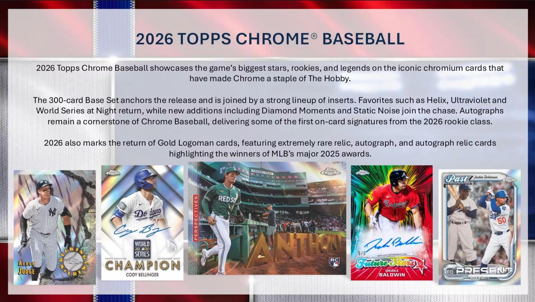 2026 Topps Chrome Baseball Jumbo Box