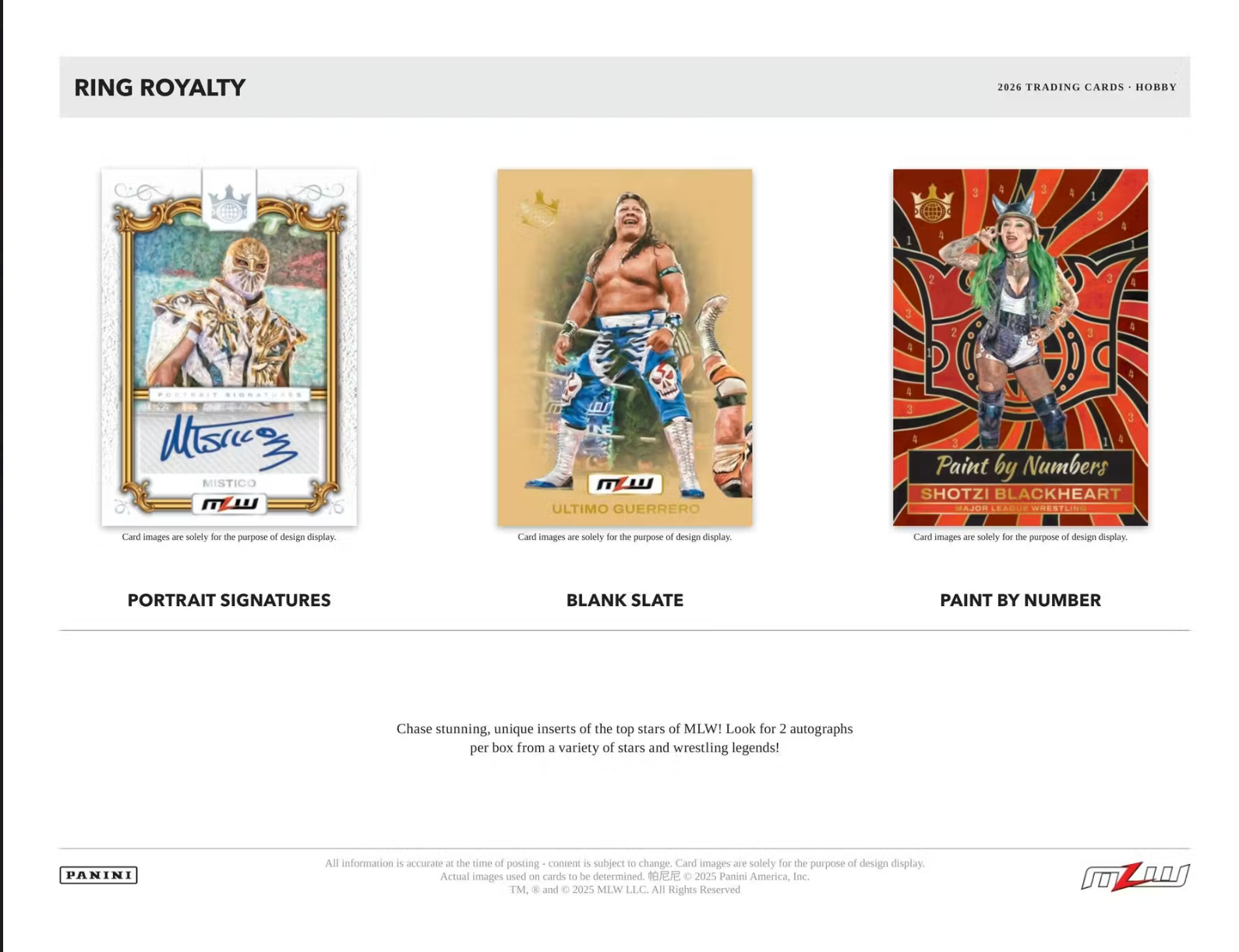 2026 Panini Ring Royalty Major League Wrestling Hobby Box