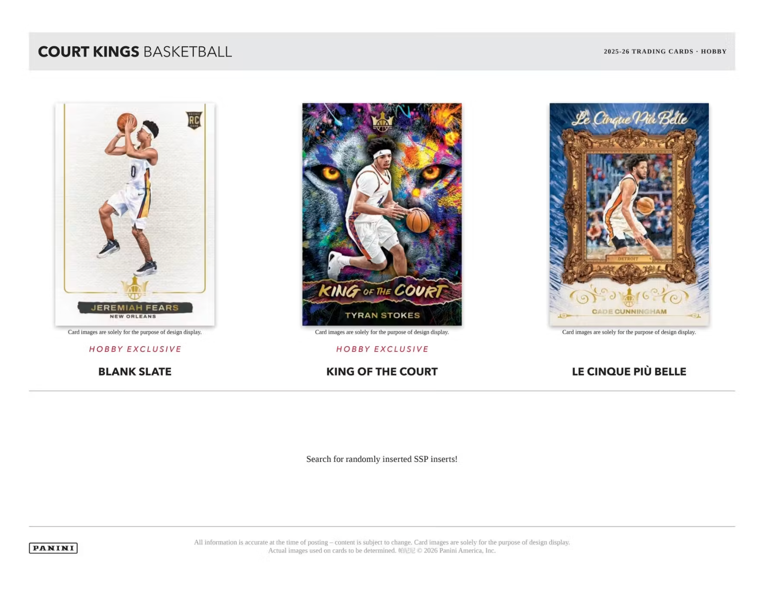 2025-26 Panini Court Kings Basketball Hobby Box