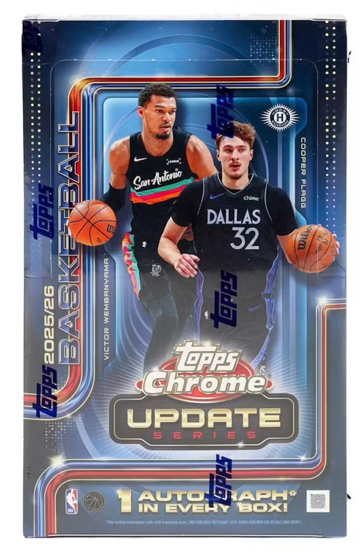 2025-26 Topps Chrome Update Series Basketball Hobby Box