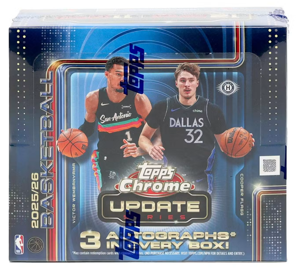2025-26 Topps Chrome Update Series Basketball Hobby Jumbo Box