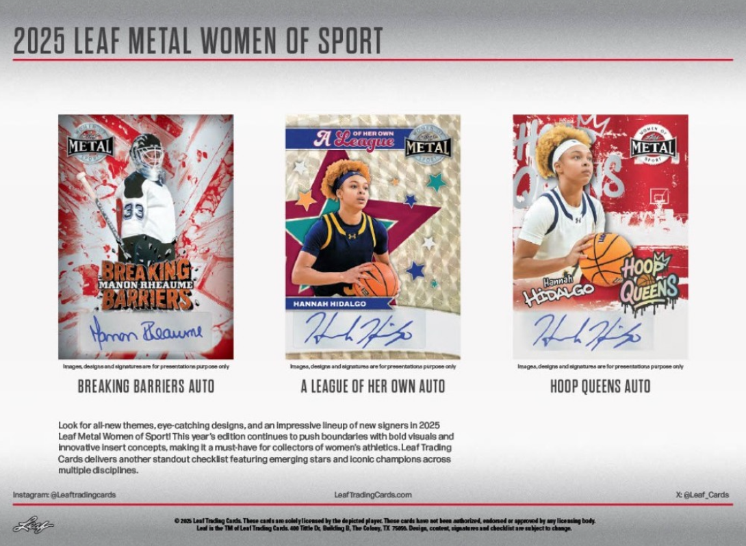 2025 Leaf Metal Women of Sport Box