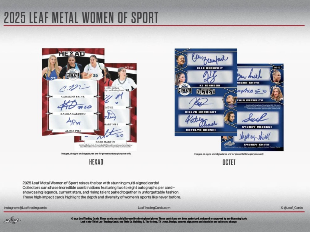 2025 Leaf Metal Women of Sport Box