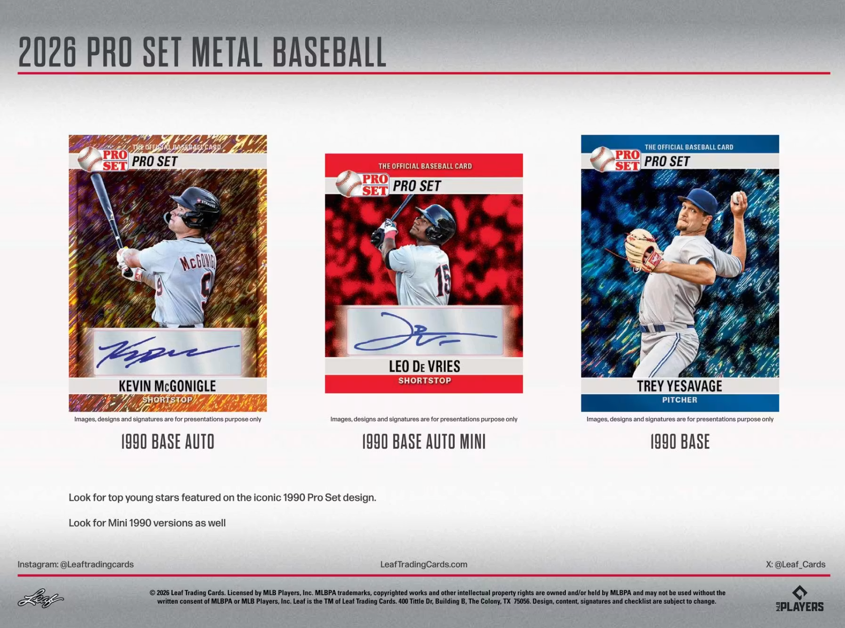 2026 Pro Set Metal Baseball Hobby Box
