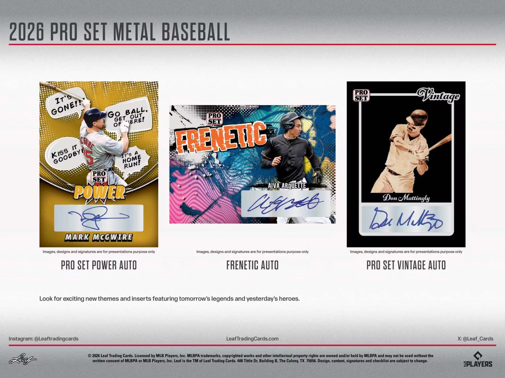 2026 Pro Set Metal Baseball Hobby Box