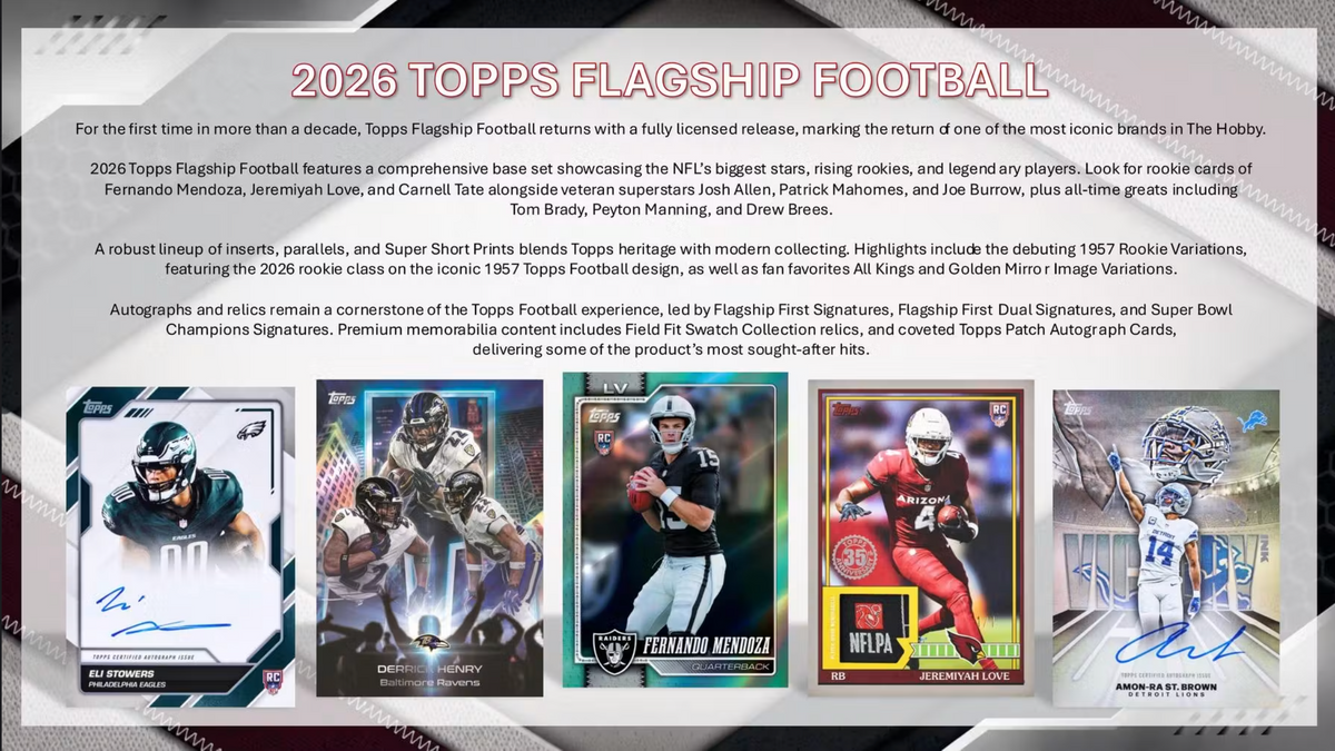 2026 Topps Football Jumbo Hobby Box