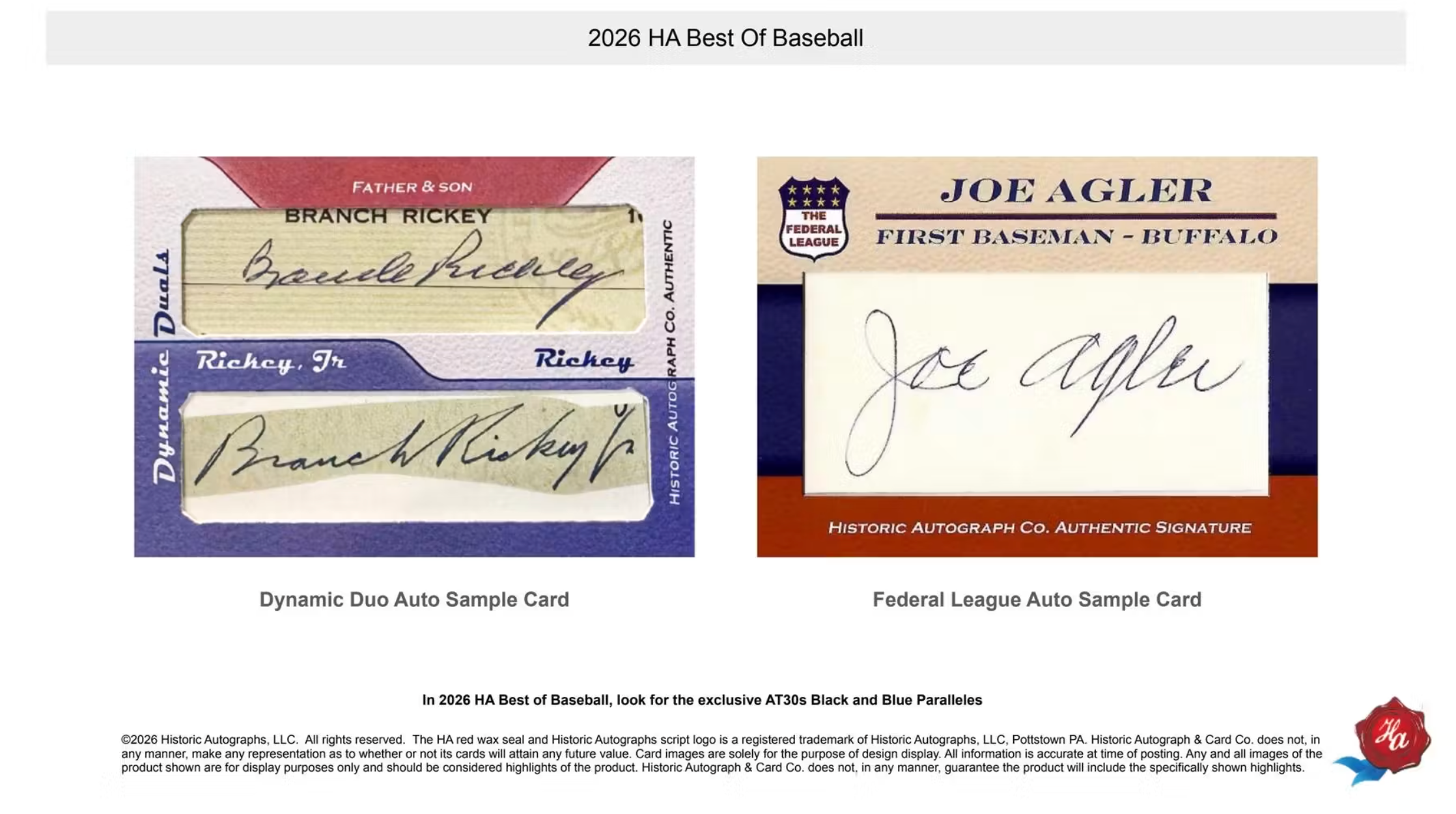 2026 Historic Autographs Best of Baseball Box