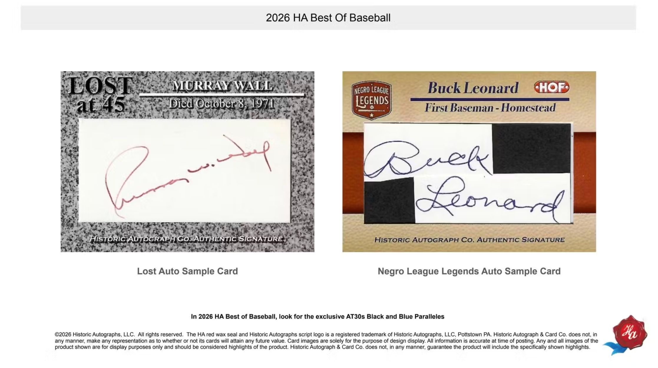 2026 Historic Autographs Best of Baseball Box