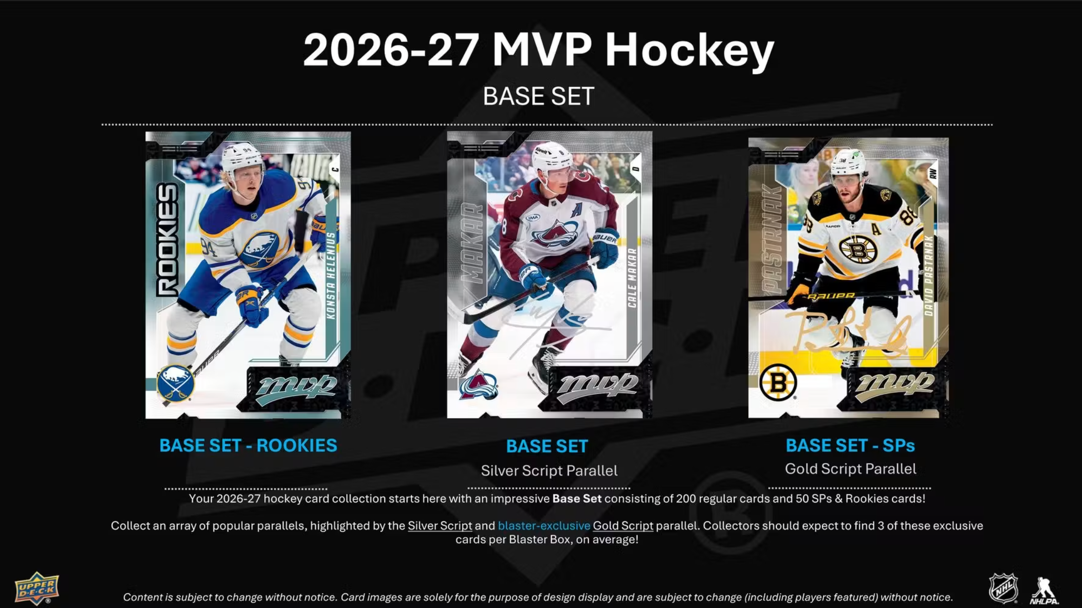 2026-27 Upper Deck MVP Hockey Blaster Box