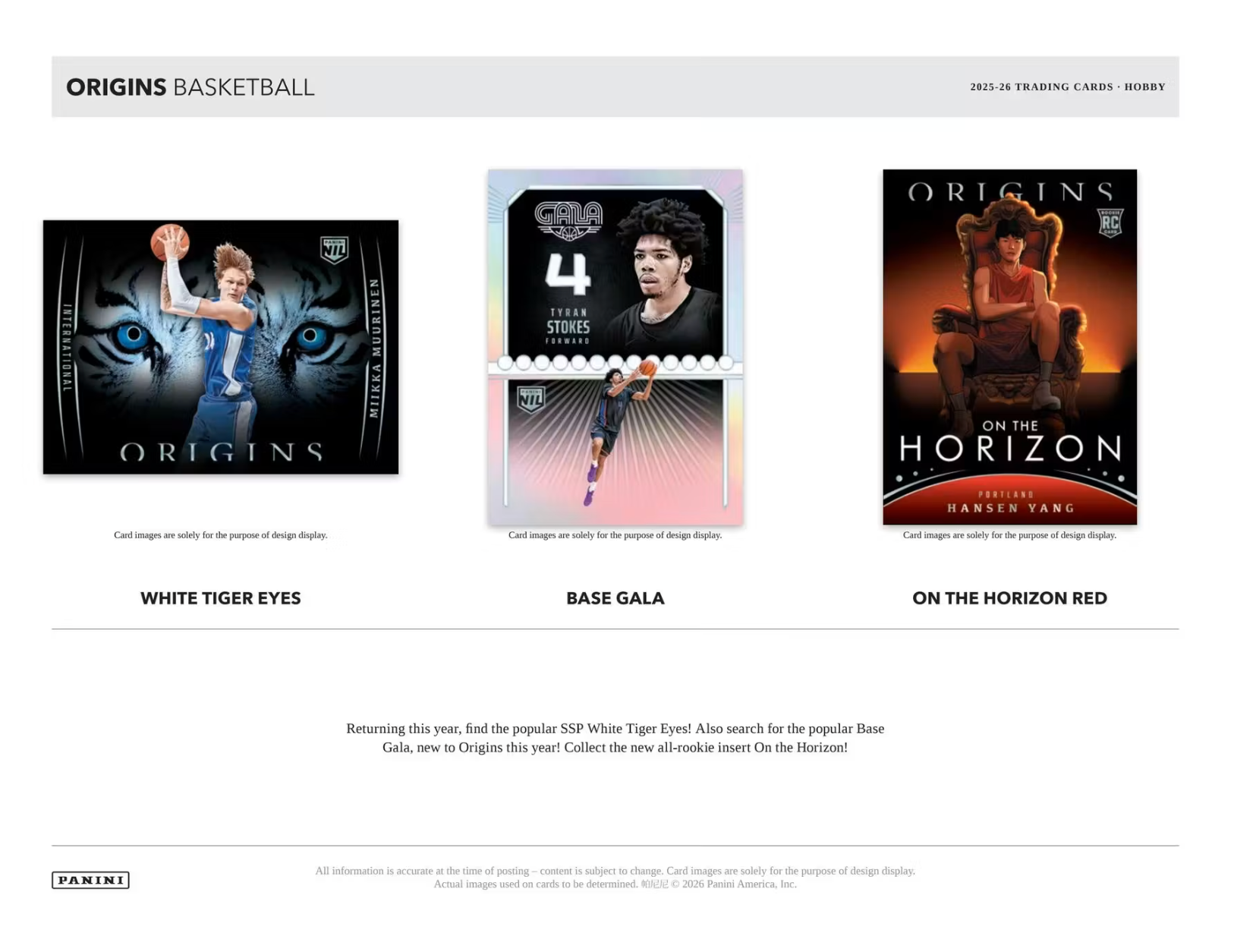 2025-26 Panini Origins Basketball Hobby Box