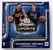 2025-26 Topps Chrome Update Series Basketball Sapphire Edition Box