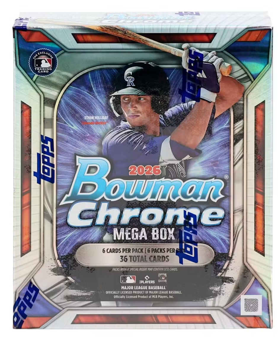 2026 Bowman Chrome Baseball Mega Box