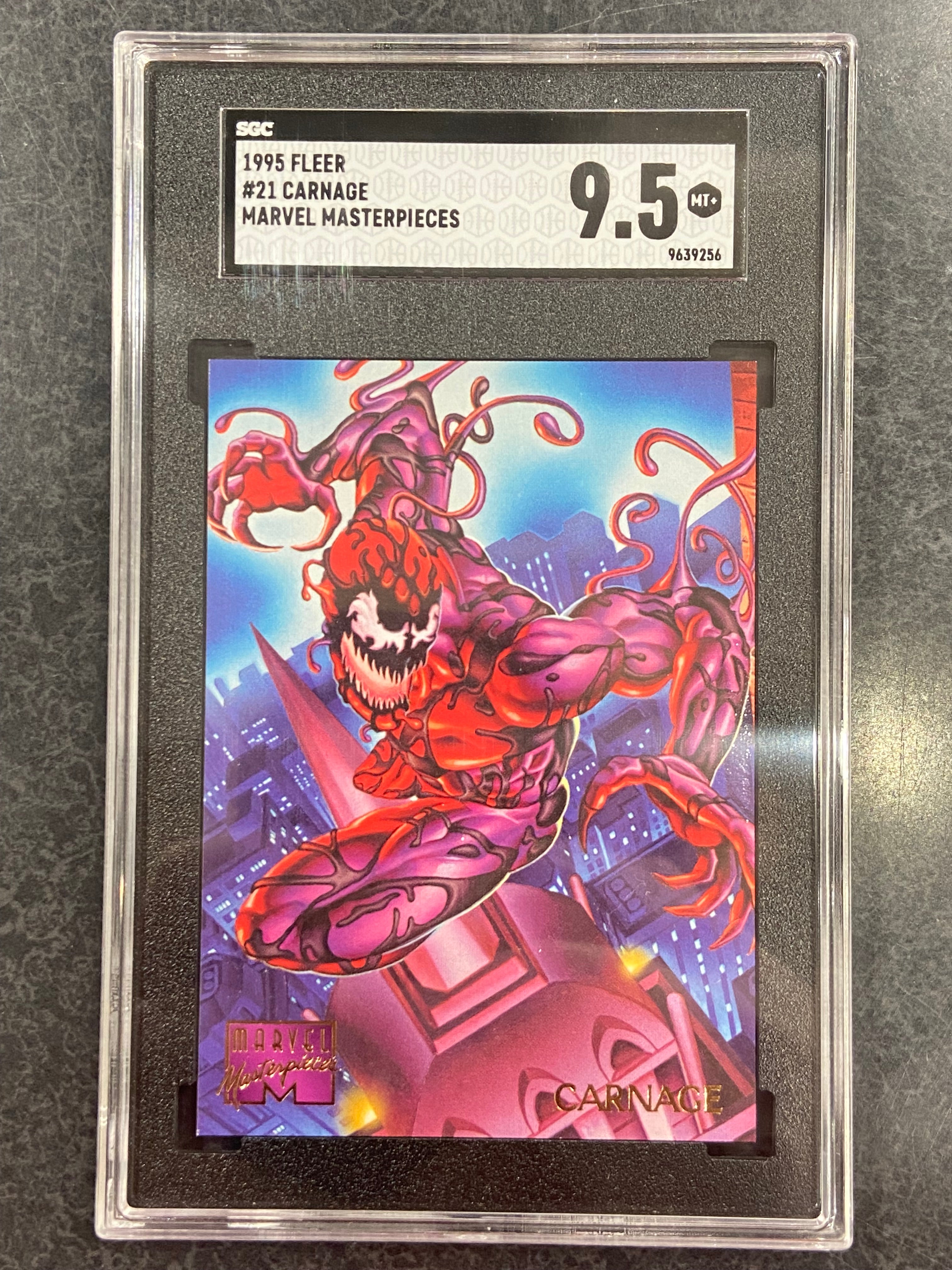 1995 Fleer Marvel Masterpieces Carnage #21 SGC 9.5 Mint+
