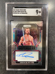 2022 Prizm WWE Drew McIntyre Superstar Autograph SA-DMT SGC 9 Mint