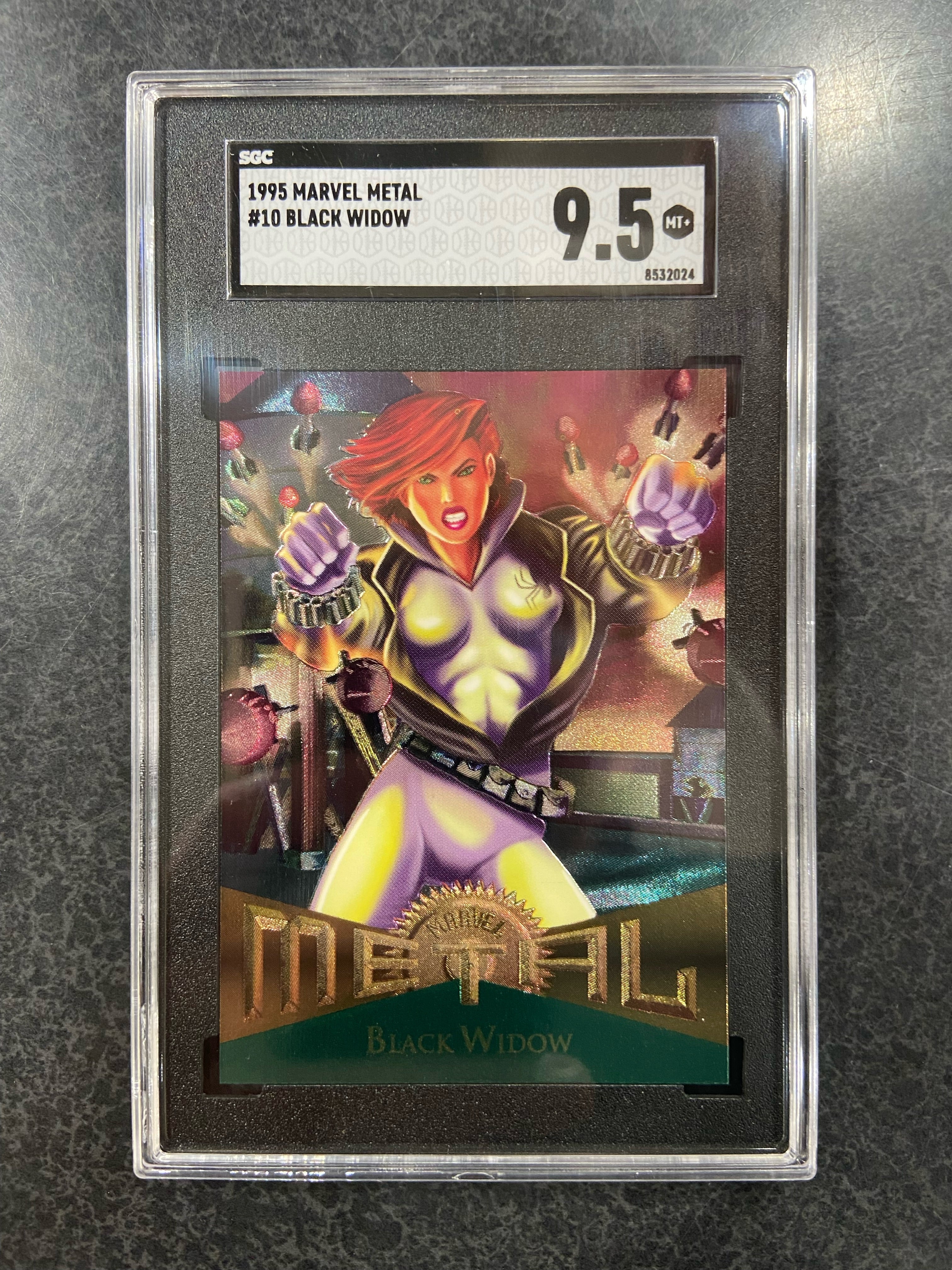 1995 Marvel Metal Black Widow #10 SGC 9.5 Mint+