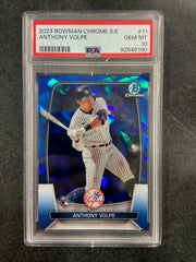2023 Bowman Chrome Sapphire Edition Anthony Volpe Rookie #11 PSA 10 Gem Mint