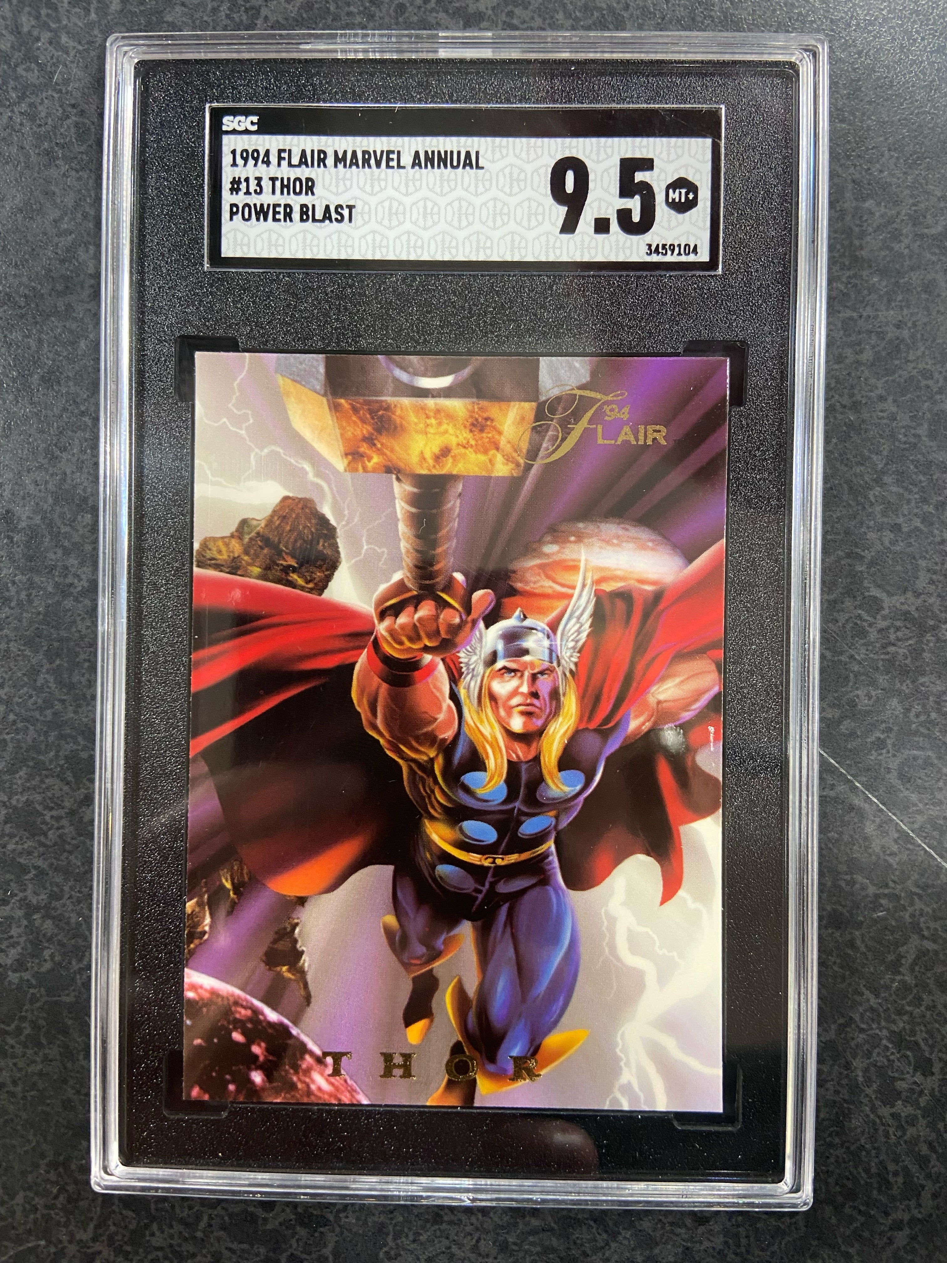 1994 Flair Marvel Annual Thor Power Blast #13 SGC 9.5 Mint+