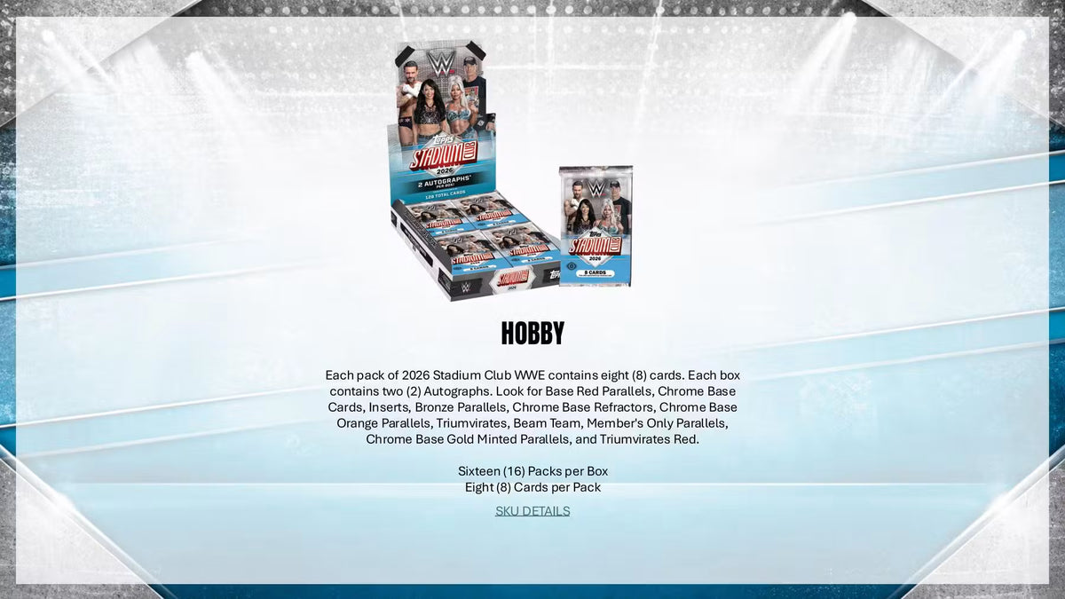 2026 Topps Stadium Club WWE Wrestling Mega Box