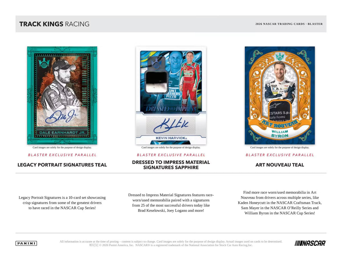 2026 Panini Track Kings Racing Hobby Blaster Box