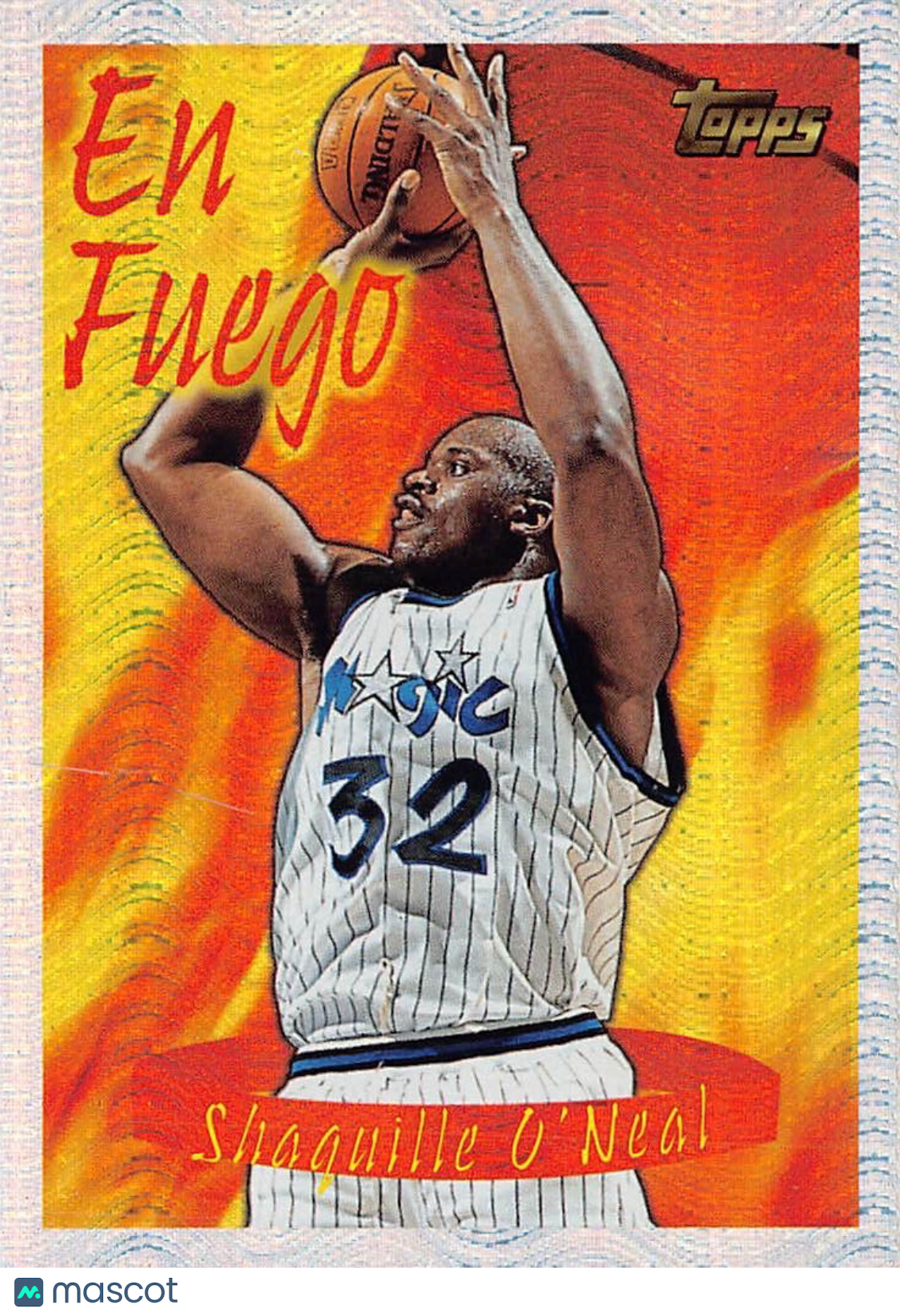 1996 Topps En Fuego Shaquille O'Neal #EF3 Orlando Magic