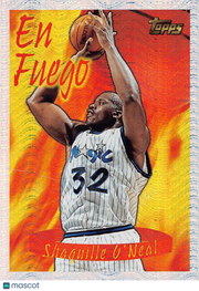 1996 Topps En Fuego Shaquille O'Neal #EF3 Orlando Magic
