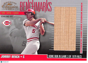 2001 Fleer Classics Benchmarks Johnny Bench Stadium Bench #BM-12 Reds