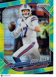 2025 Panini Prizm Football Josh Allen Hyper /200 #167 Buffalo Bills