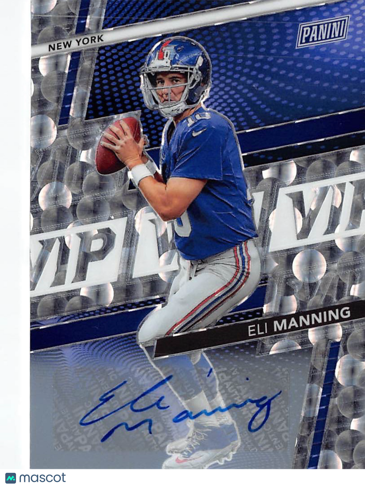2026 Panini The National VIP Prizm Eli Manning Auto /50 #EM New York Giants