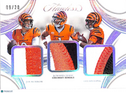 2026 Flawless Football Higgins Joe Burrow Ja'Marr Chase /20 Patches #CIN Bengals