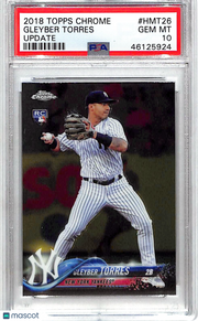 2018 Topps Chrome Update Gleyber Torres #HMT26 PSA 10