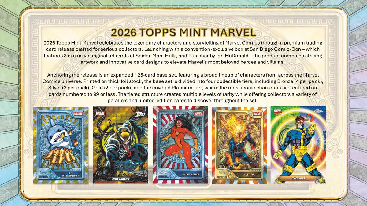 2026 Topps Mint Marvel Hobby Box