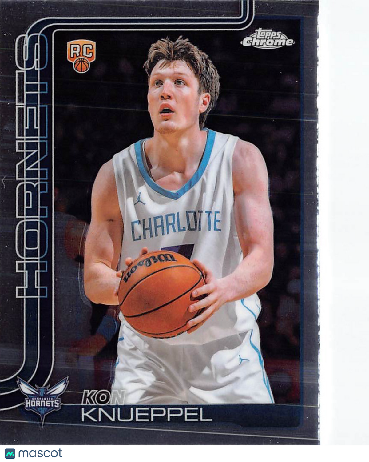 2025-26 Topps Chrome Basketball Kon Knueppel Rookie RC #254 Charlotte Hornets