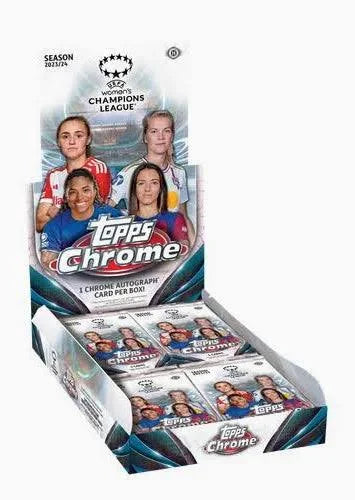 Topps 2023/24 Chrome UEFA Women’s Champions League Soccer Hobby Box
