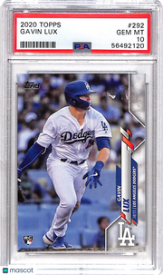 2020 Topps Gavin Lux #292 PSA 10