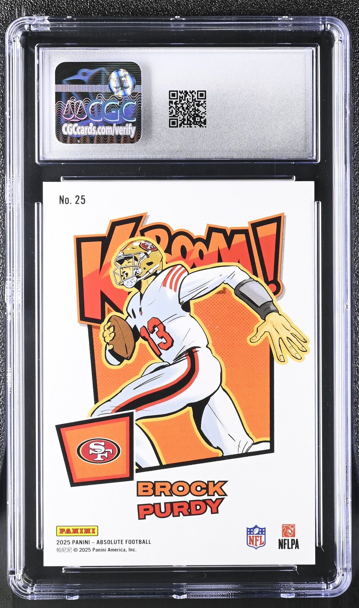 2025 Panini Absolute Brock Purdy Kaboom! - Horizontal #25 CGC 9.5 49ers