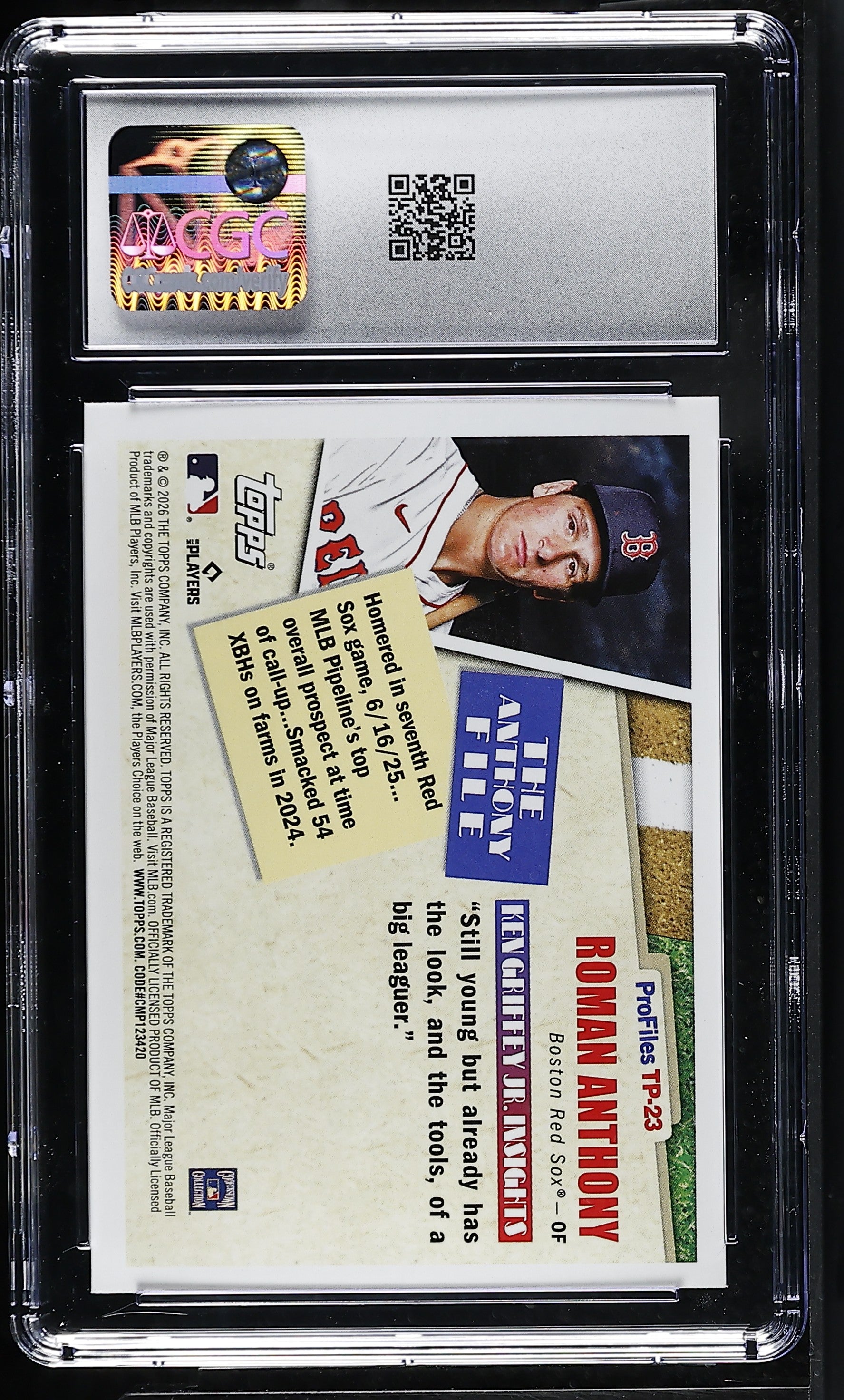 2026 Topps Roman Anthony #TP-23 Topps Profiles CGC 9