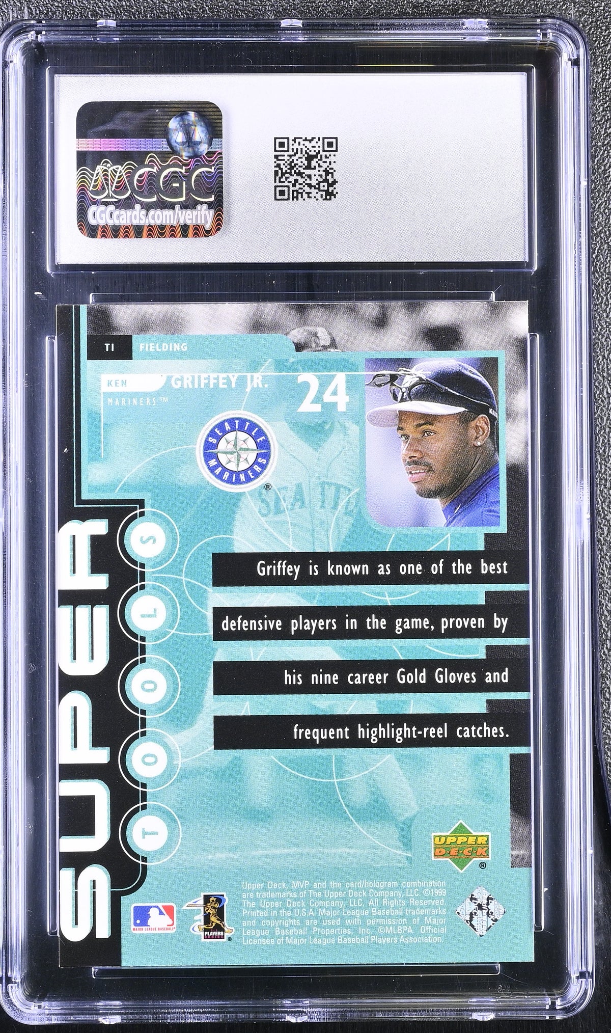 1999 Upper Deck MVP Ken Griffey Jr. Super Tools #T1 CGC 10 Seattle Mariners